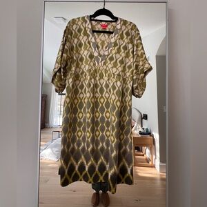 Monsoon Kimono-Style Midi Dress Size 8